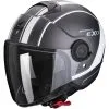 SCORPION Casque EXO-CITY Scoot 83-347-208 | Gris Argent Mat Blanc