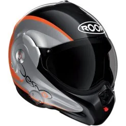 ROOF Casque DESMO FLUO 012611- | Noir/Orange Fluo