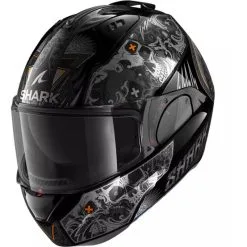 SHARK Casque EVO-ES K-ROZEN HE9814EKAO | Noir/anthracite/orange