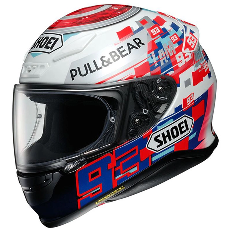 SHOEI Casque Nxr Marquez Power Up 1112907 | Blanc/Rouge/Bleu 1 SHOEI Casque Nxr Marquez Power Up 1112907 | Blanc/Rouge/Bleu