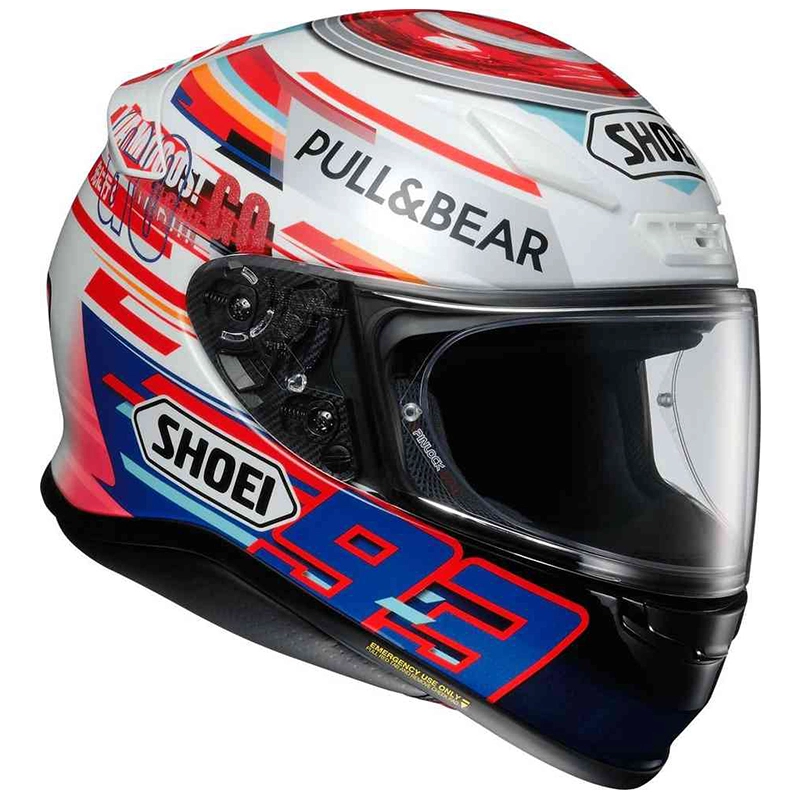 SHOEI Casque Nxr Marquez Power Up 1112907 | Blanc/Rouge/Bleu 2 SHOEI Casque Nxr Marquez Power Up 1112907 | Blanc/Rouge/Bleu – Image 2